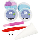 LU-LA lichtblauw/paars/roze boetseren 1 set