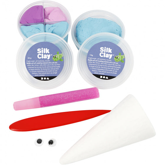 LU-LA lichtblauw/paars/roze boetseren 1 set