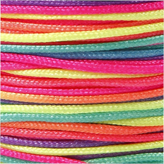macramé koord multicolor 28 meter 1 mm
