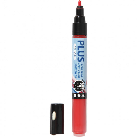marker Plus Color 1-2 mm donkerrood