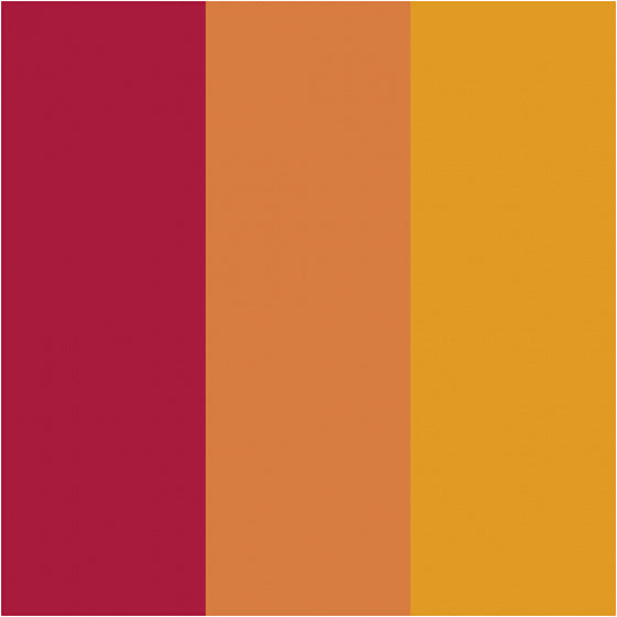 Plus Color Verfstiften - Okergeel, Oranje, Donkerrood