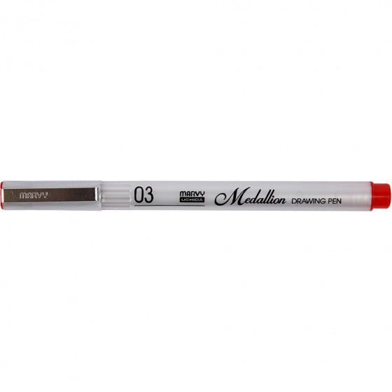 medallion tekenpen rood 0,3mm lijndikte