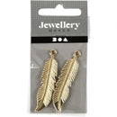veertjes 10 x 45 mm 2 stuks goud