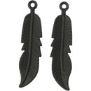 veertjes 10 x 45 mm 2 stuks zwart