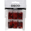 metallic glitter rood 6 x 5 gram