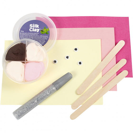 Mini Creatieve Set ijsstokjesfiguren-prinsessen 1set