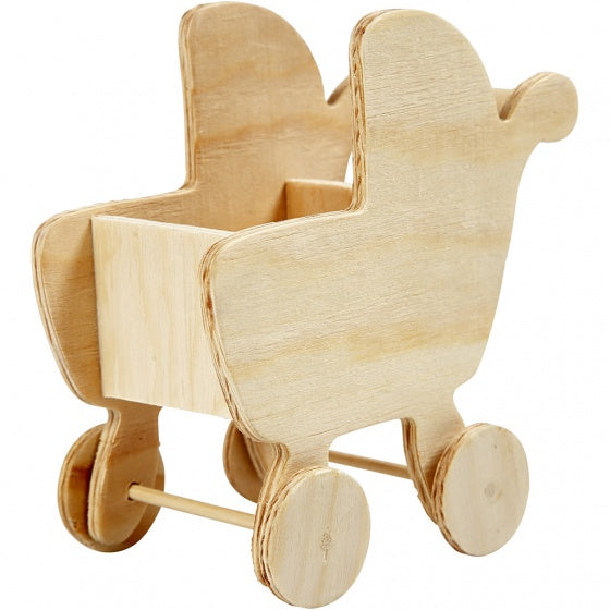 houten mini-meubels 5 x 10 stuks blank