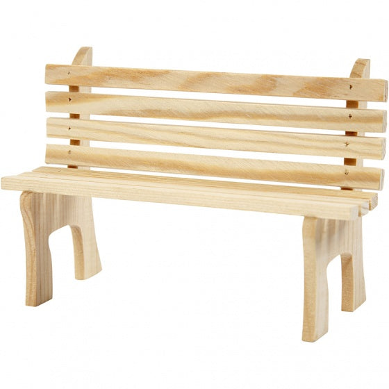 houten mini-meubels 5 x 10 stuks blank