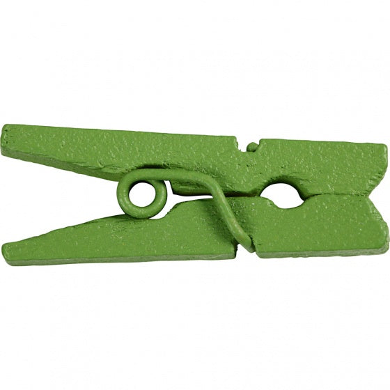 mini wasknijpers 2,5 x 0,3 cm groen 36 stuks