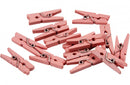 mini wasknijpers 2,5 x 0,3 cm roze 36 stuks