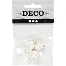 miniatuur konijnen 4 stuks 1 cm wit