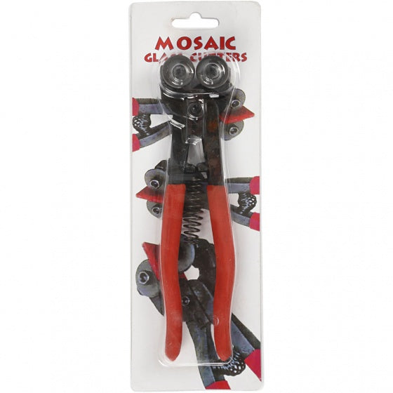 glaskniptang Mozaïek rood 15 cm