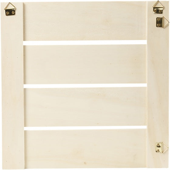 houten muurdecoratie 28,6 x 28,6 cm blank