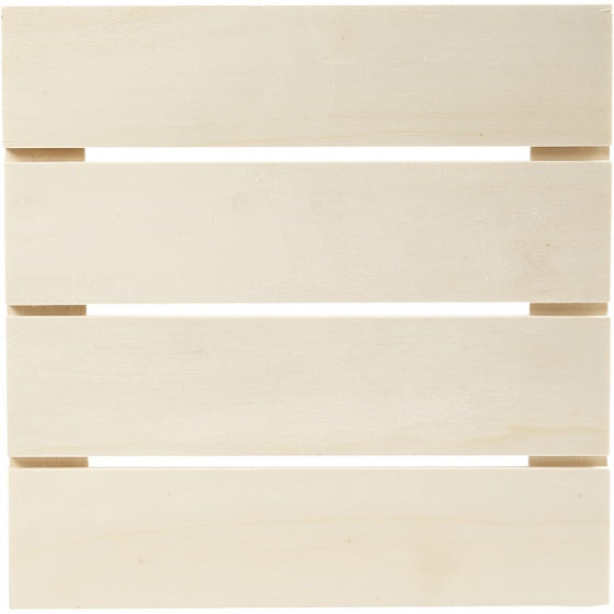 houten muurdecoratie 28,6 x 28,6 cm blank