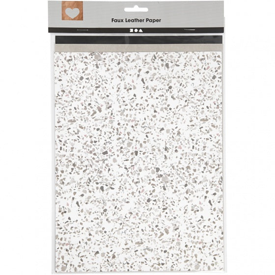 Faux Leather Papier Divers, 3 Vellen