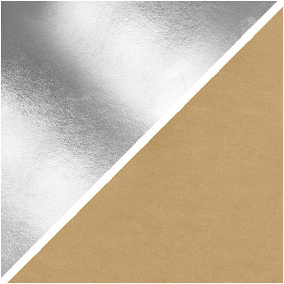 leerpapier zilver 1 m