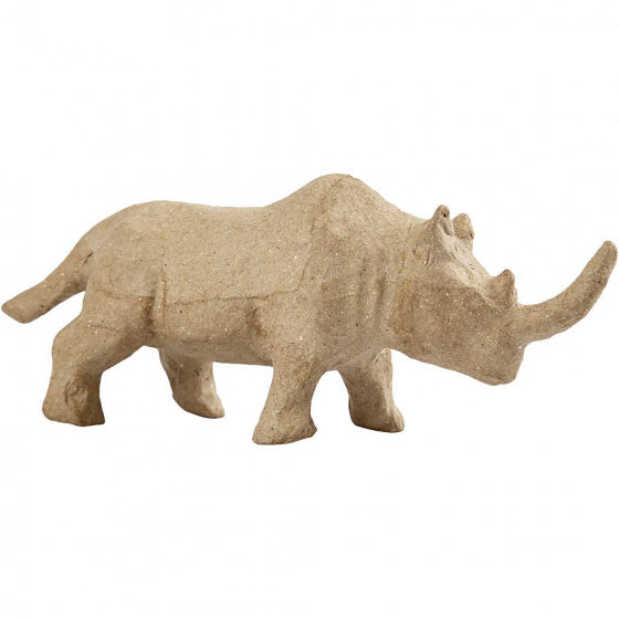 Neushoorn 7,5 x 18 cm bruin