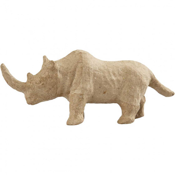 Neushoorn 7,5 x 18 cm bruin