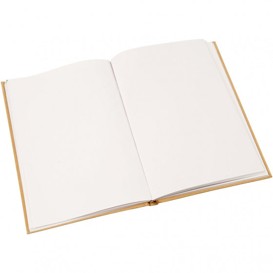 notitieboek A5 bruin/wit