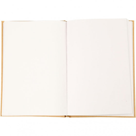 notitieboek A5 bruin/wit