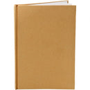 notitieboek A5 bruin/wit