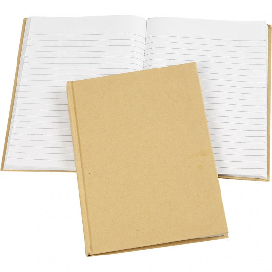 notitieboek A5 bruin/wit 80 vellen