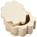 oester met magneet hout unisex 8 x 4 cm