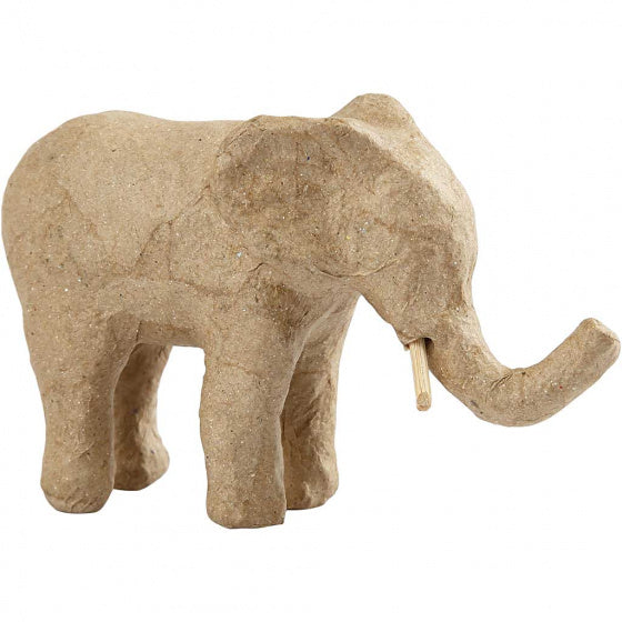 Olifant 9 x 13 cm bruin