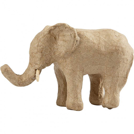 Olifant 9 x 13 cm bruin