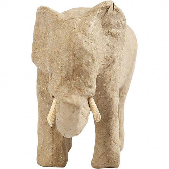 Olifant 9 x 13 cm bruin