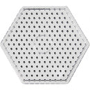 onderplaat strijkkralen transparant zeskant 17 cm