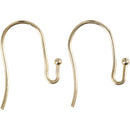 oorbelhaak 21 mm verguld 6 stuks