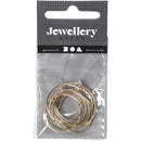 oorbellen metaal 20 mm goud 8 stuks