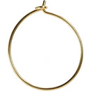 oorbellen metaal 20 mm goud 8 stuks