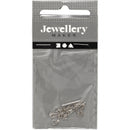 Oorbellen van Ketting Verzilverd, 1 Paar