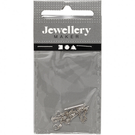 Oorbellen van Ketting Verzilverd, 1 Paar