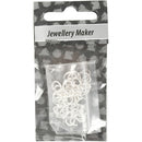 ovalen ring 1 x 4 x 6 mm zilver 40 stuks