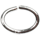 ovalen ring 1 x 4 x 6 mm zilver 40 stuks