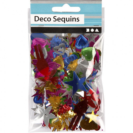 pailletten kerst gekleurd 8-50 mm 35 gram