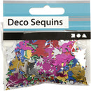 pailletten kerst metallic gekleurd 15 mm 10 gram