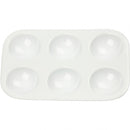 paletten 12 x 8 cm 6 vakken kunststof wit 10 stuks