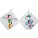 pannenlappen met gekleurde stiften 80 stuks