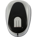 papierpons 46 x 67 mm gevlochten hart grijs/zwart