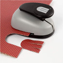 papierpons 46 x 67 mm gevlochten hart grijs/zwart