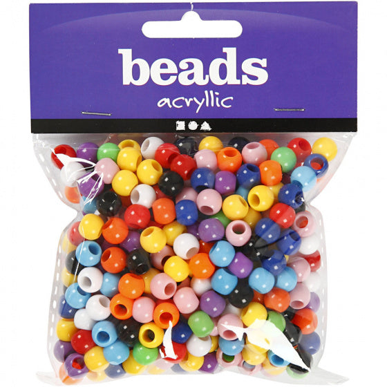pastelkralen 8 mm 180 stuks