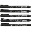 permanente stiften zwart 5 stuks