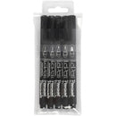 permanente stiften zwart 5 stuks