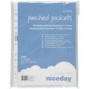 Plastic insteekhoezen transparant 100 stuks