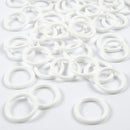 plastic ring wit 50 stuks 19 mm