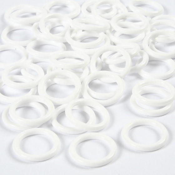 plastic ring wit 50 stuks